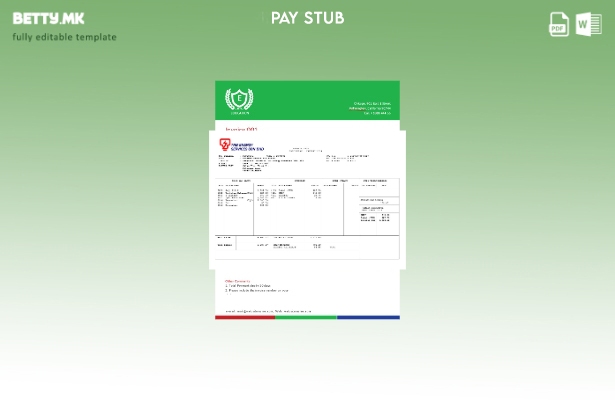 Шаблон за уплатница на TNB Energy Services во модерен стил